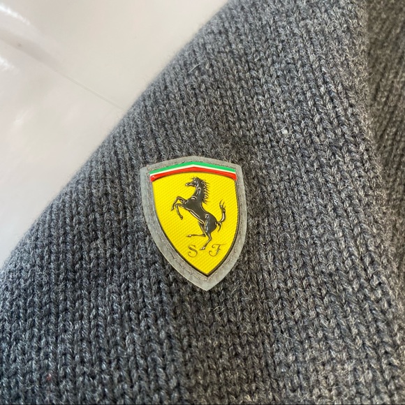 Puma Scuderia Ferrari Shawl Collar Cardigan Sweater: Full Zip: Size XL - Picture 2 of 9